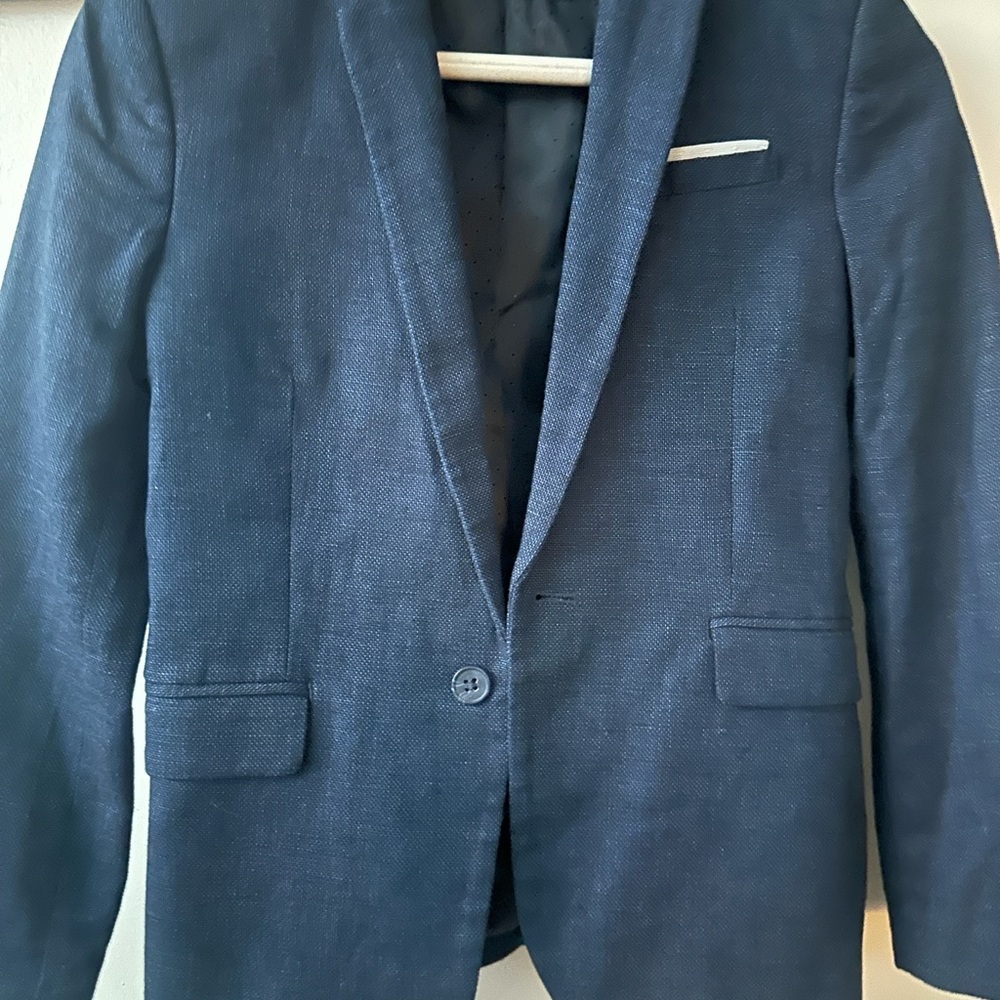 H&M Dark Blue Blazer with Light Accent